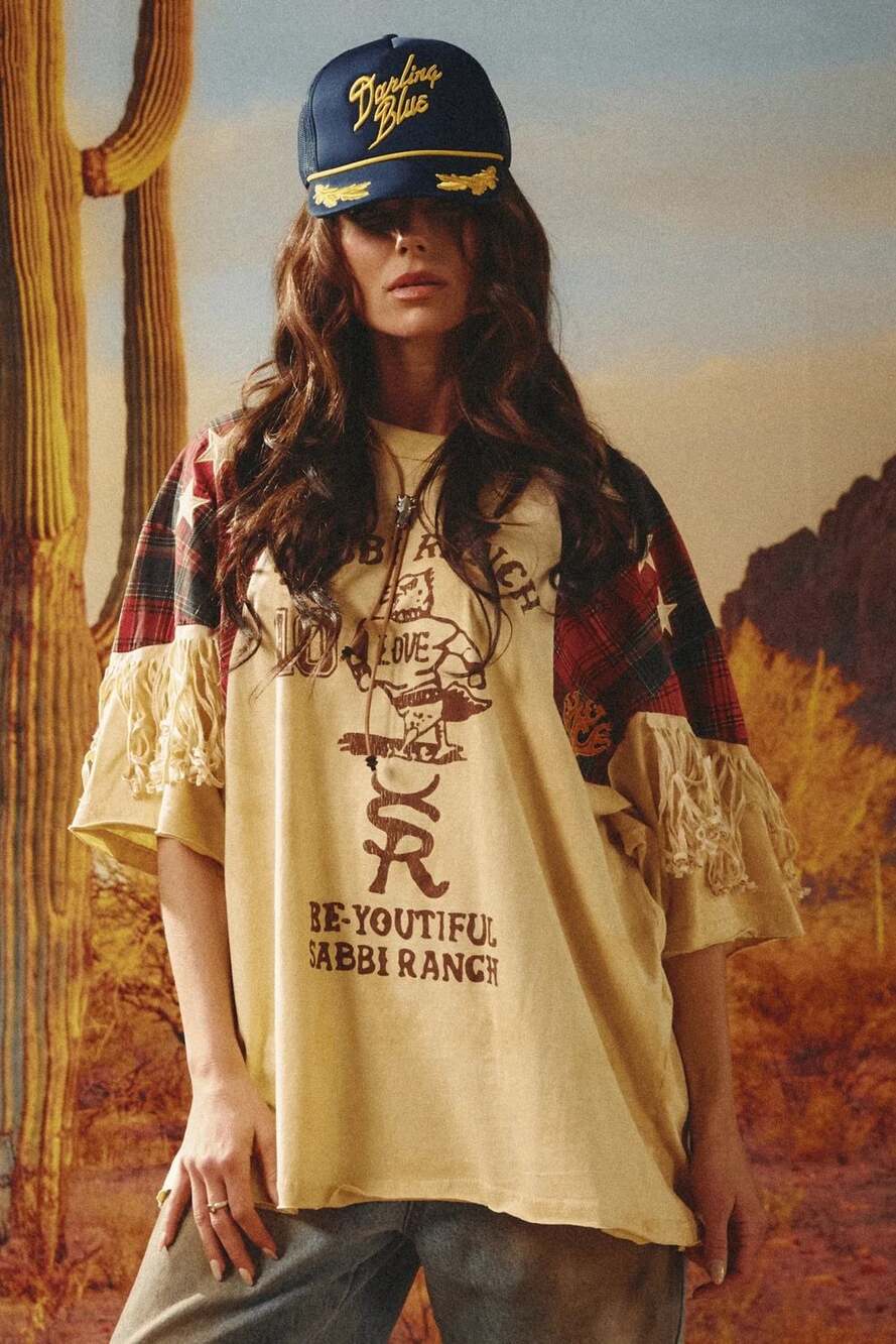 Sabbi The Very Oversized Flaming Cowboy Tee